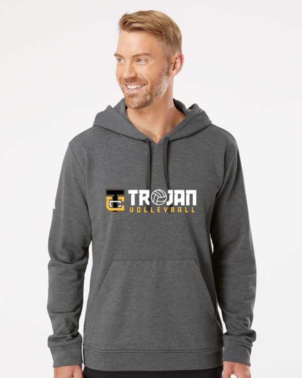 Adidas Fleece Hooded Sweatshirt - Trojans Volleyball Logo