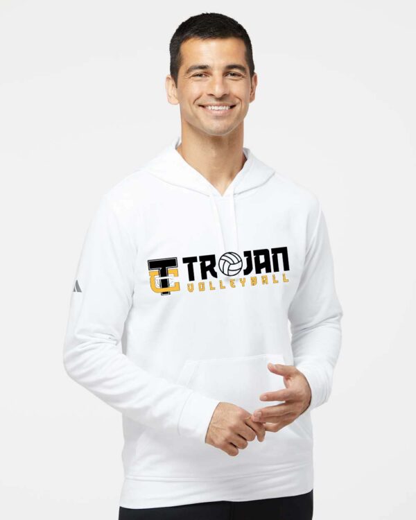 Adidas Fleece Hooded Sweatshirt - Trojans Volleyball Logo - Image 2