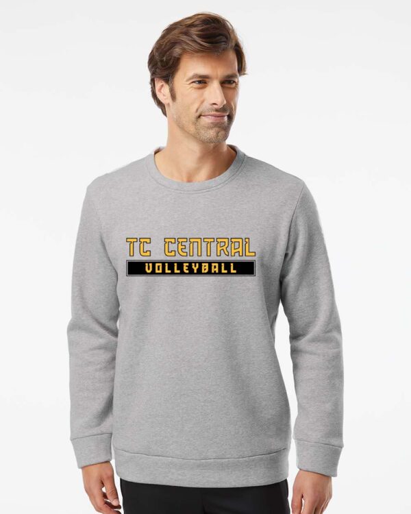 Adidas Fleece Crewneck Sweatshirt - TC Central Volleyball Logo