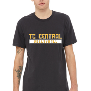 Bella + Canvas Short Sleeve Tee - TC Central Volleyball Logo