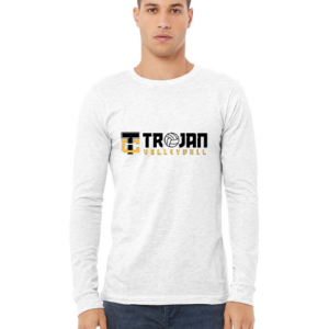 Bella + Canvas Long Sleeve T-Shirt - Trojan Volleyball Logo