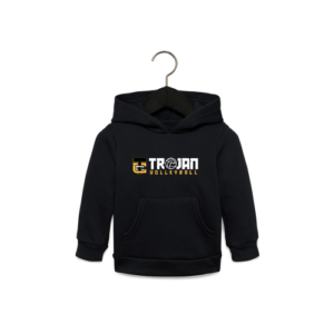 Bella + Canvas Toddler Sponge Fleece Hoodie - Trojan Volleyball Logo