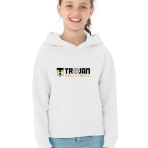Jerzees Youth NuBlend Hoodie - Trojan Volleyball Logo