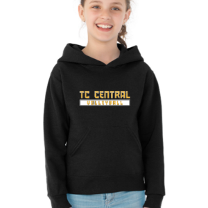 Jerzees Youth NuBlend Hoodie - TC Central Volleyball Logo