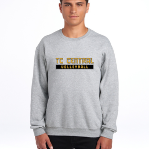 Jerzees NuBlend Crewneck Sweatshirt - TC Central Volleyball Logo