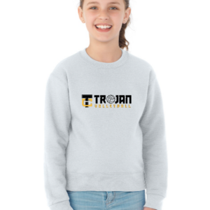Jerzees NuBlend Youth Crewneck - Trojan Volleyball Logo