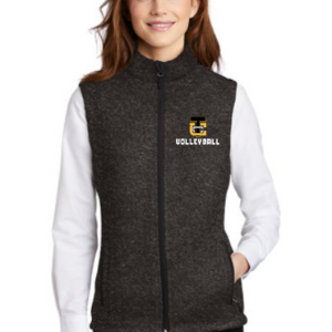 Port Authority Women's Sweater Fleece Vest - TCC Volleyball Logo